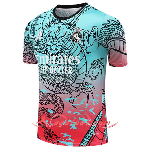 Training T-Shirts Real Madrid Vert/Rouge 2024/2025