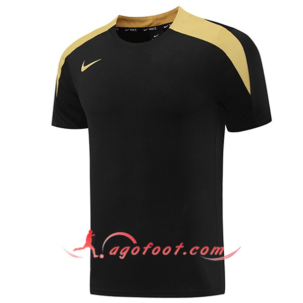 Training T-Shirts Nike Noir/Jaune 2024/2025