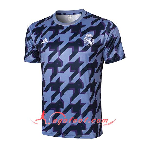 Training T-Shirts Real Madrid Noir/Pourpre 2024/2025