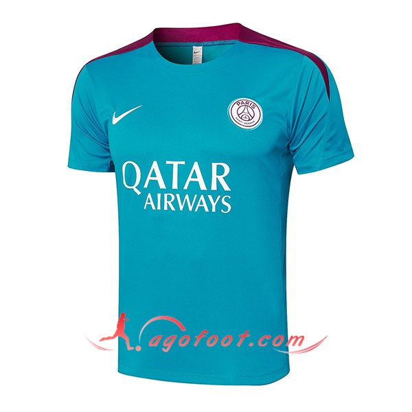 Training T-Shirts PSG Vert/Pourpre 2024/2025