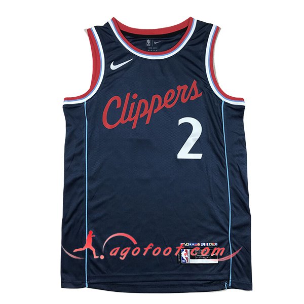 Maillot Los Angeles Clippers (LEONARD #2) 2024/25 Bleu Foncé