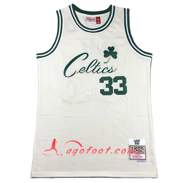 Maillot Boston Celtics (BIRD #33) 2024/25 Blanc/Vert -02