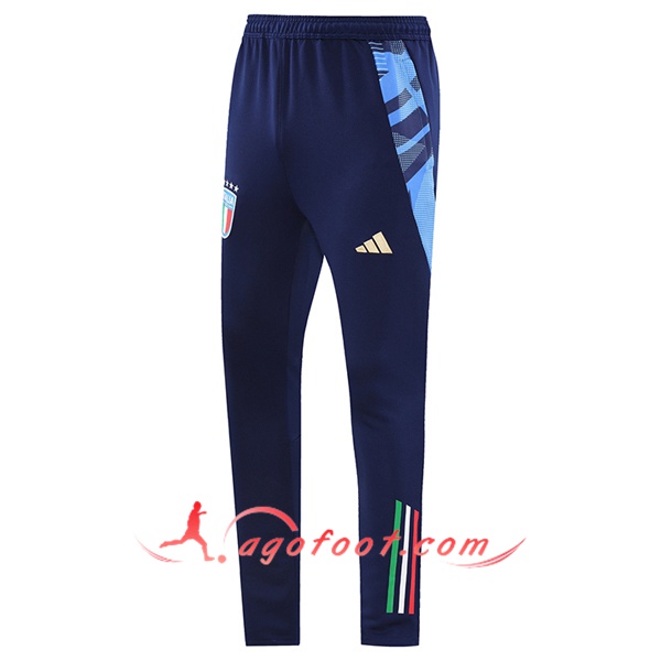 Pantalon Foot Italie Bleu Foncé 2024/2025 -02