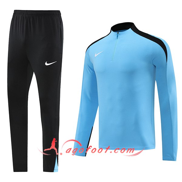 Ensemble Survetement de Foot Nike Bleu 2024/2025 -02