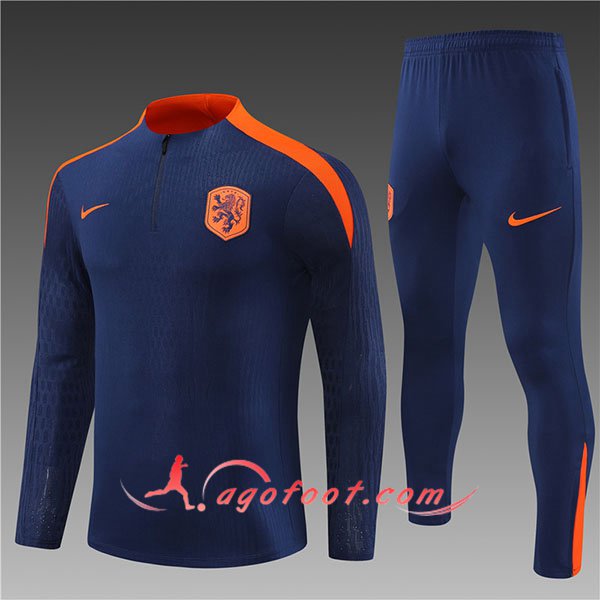 Ensemble Survetement de Foot Pays-Bas Enfant Bleu/Orange 2024/2025