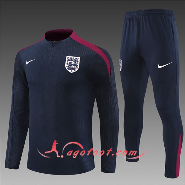 Ensemble Survetement de Foot Angleterre Enfant Bleu Foncé 2024/2025
