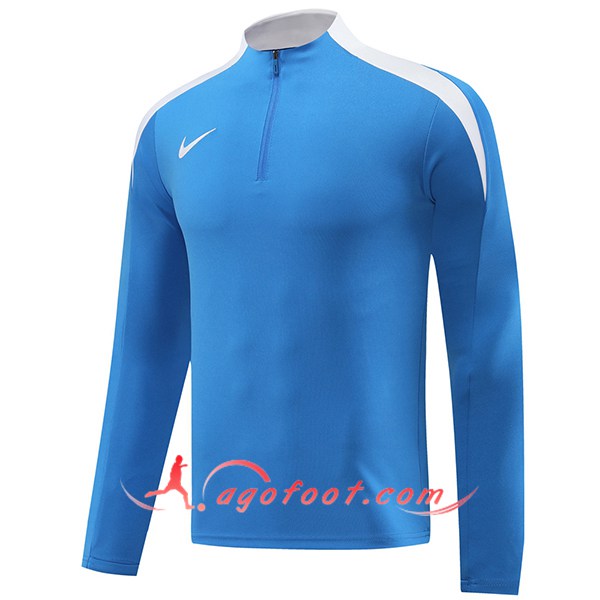 Sweatshirt Training Nike Bleu/Blanc 2024/2025 -03