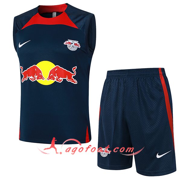 Ensemble Training Debardeur RB Leipzig Bleu/Rouge 2024/2025