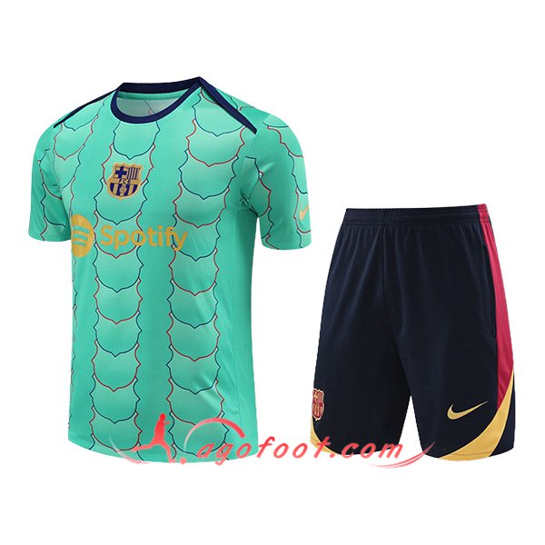 Ensemble Training T-Shirts FC Barcelone Vert 2024/2025