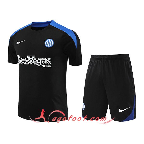 Ensemble Training T-Shirts Inter Milan Noir/Bleu 2024/2025