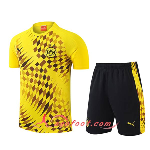 Ensemble Training T-Shirts Dortmund Jaune/Noir 2024/2025