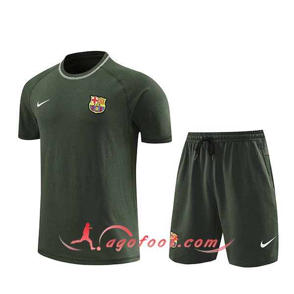 Ensemble Training T-Shirts FC Barcelone Vert 2024/2025 -02