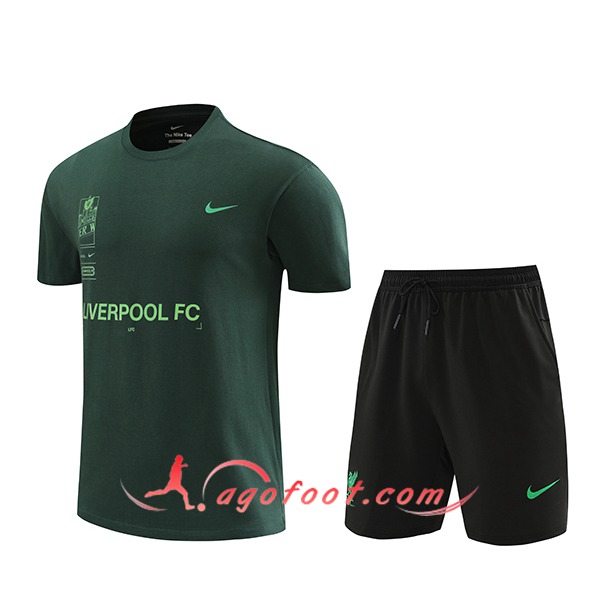 Ensemble Training T-Shirts FC Liverpool Vert 2024/2025
