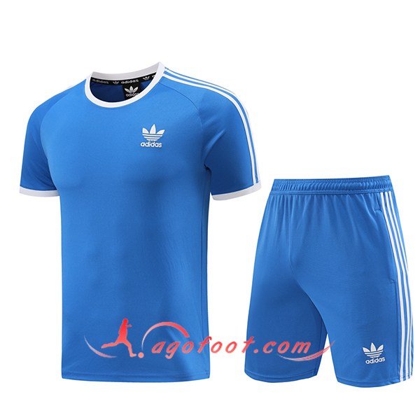 Ensemble Training T-Shirts Adidas Bleu 2024/2025