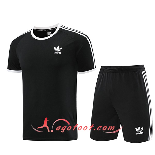 Ensemble Training T-Shirts Adidas Noir 2024/2025