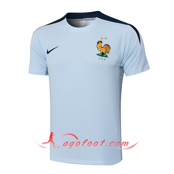 Training Debardeur France Bleu Clair 2024/2025