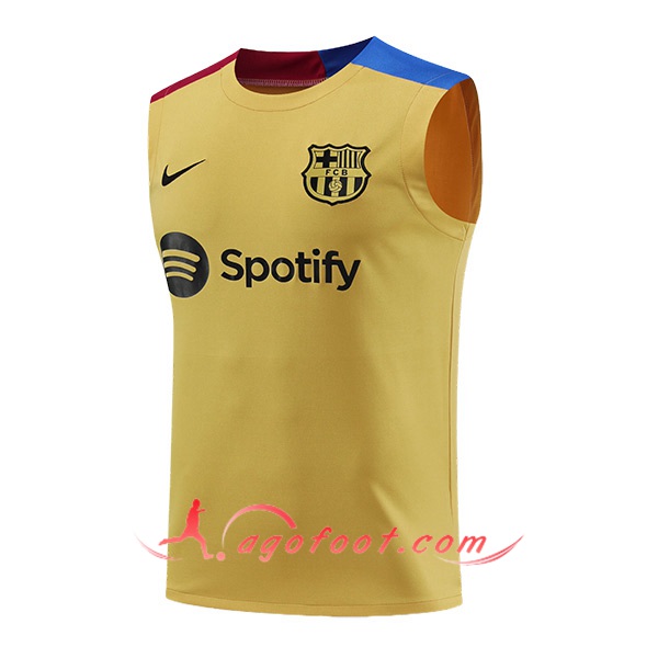 Training Debardeur FC Barcelone Jaune/Bleu/Rouge 2024/2025
