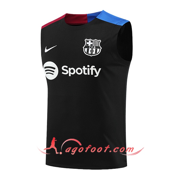 Training Debardeur FC Barcelone Noir/Bleu/Rouge 2024/2025