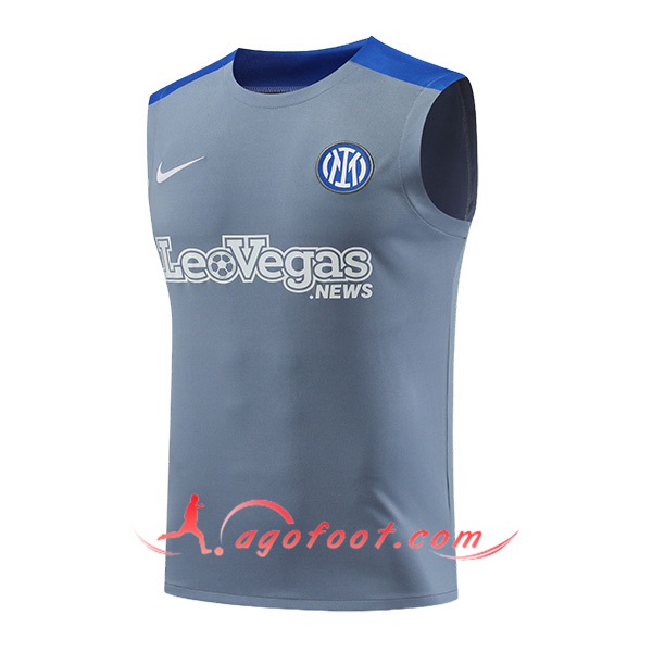 Training Debardeur Inter Milan Gris/Bleu 2024/2025