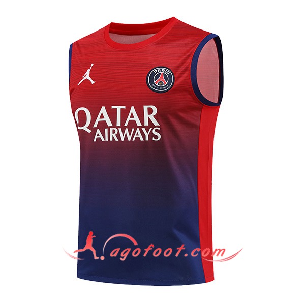 Training Debardeur PSG Rouge/Bleu 2024/2025 -02
