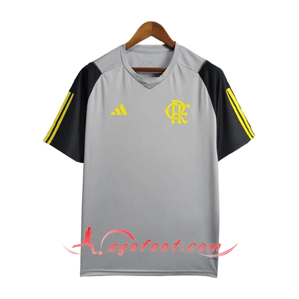 Training T-Shirts Flamengo Gris/Jaune 2024/2025