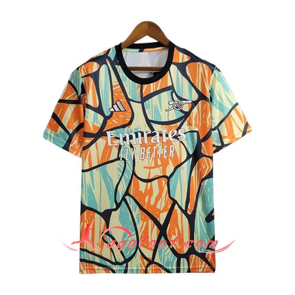 Training T-Shirts Arsenal Orange/Vert 2024/2025