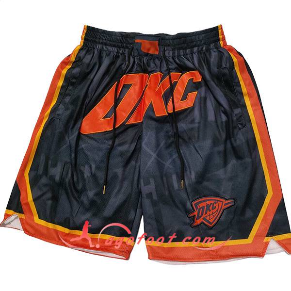 Shorts NBA Oklahoma City Thunder 2024/25 Noir/Orange