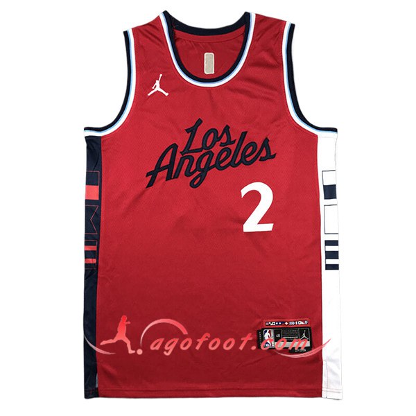 Maillot Los Angeles Clippers (LEONARD #2) 2024/25 Rouge/Blanc/Noir