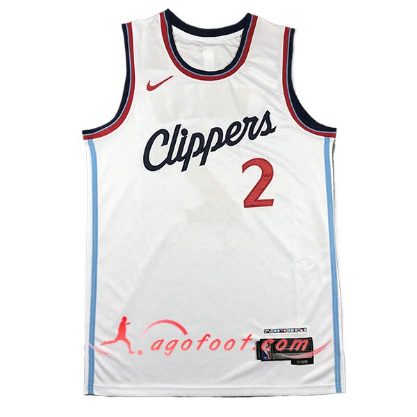 Maillot Los Angeles Clippers (LEONARD #2) 2024/25 Blanc -04