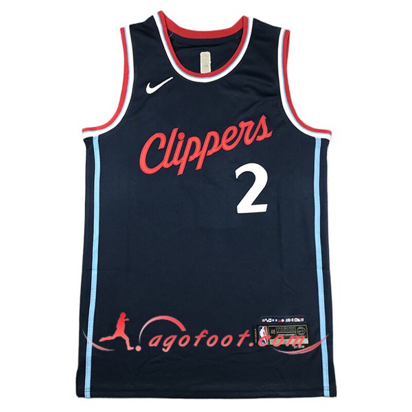 Maillot Los Angeles Clippers (LEONARD #2) 2024/25 Bleu Foncé -02