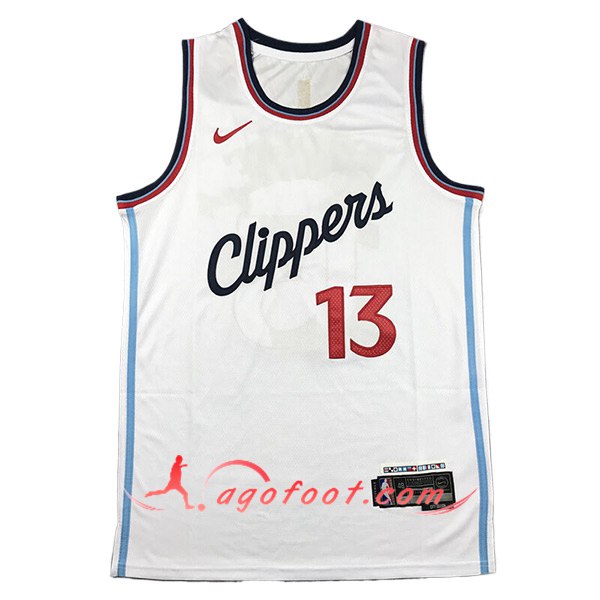 Maillot Los Angeles Clippers (GEORGE #13) 2024/25 Blanc -02