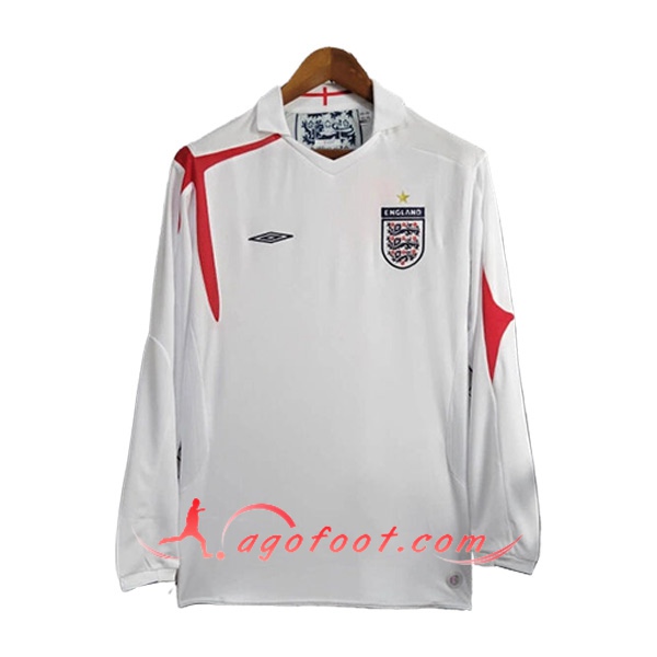 Maillot de Foot Angleterre Retro Domicile Manches Longues 2005