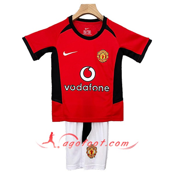 Maillot de Foot Manchester United Retro Enfant Domicile 2002/2004