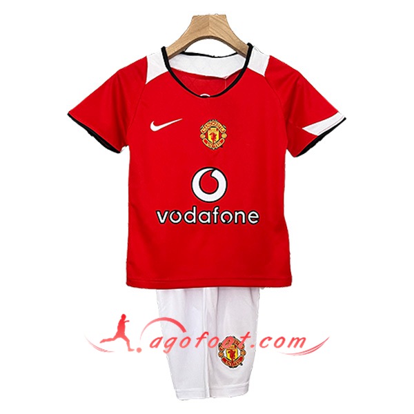 Maillot de Foot Manchester United Retro Enfant Domicile 2005/2006