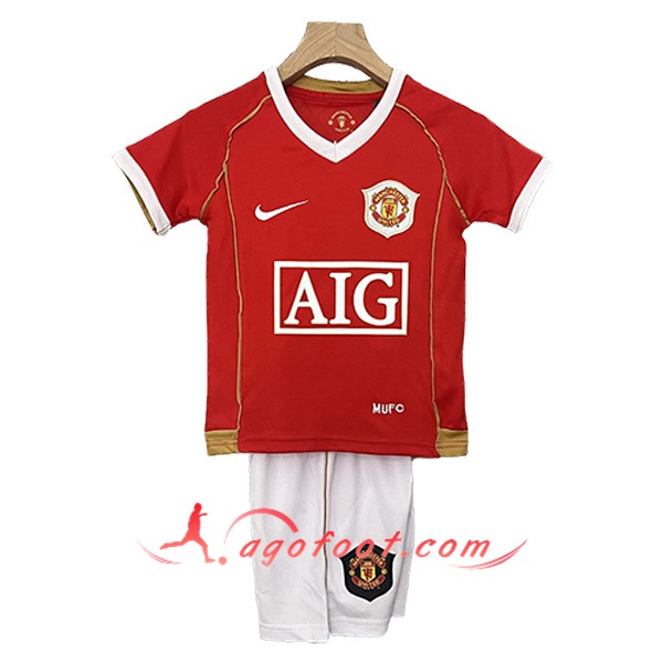 Maillot de Foot Manchester United Retro Enfant Domicile 2006/2007