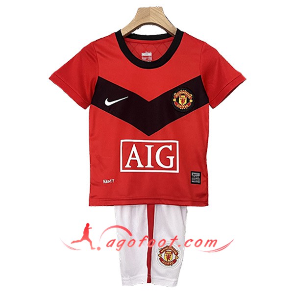 Maillot de Foot Manchester United Retro Enfant Domicile 2009/2010