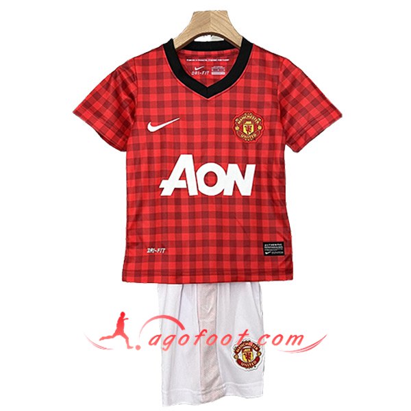 Maillot de Foot Manchester United Retro Enfant Domicile 2012/2013