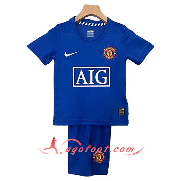 Maillot de Foot Manchester United Retro Enfant Exterieur 2008/2009