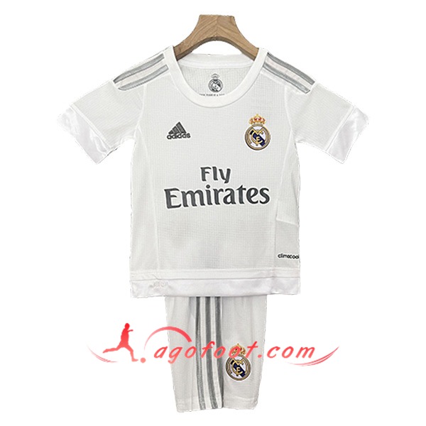 Maillot de Foot Real Madrid Retro Enfant Domicile 2015/016