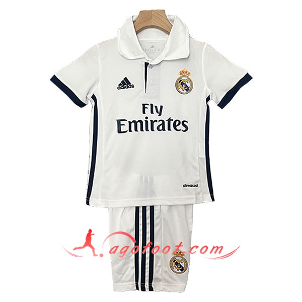 Maillot de Foot Real Madrid Retro Enfant Domicile 2016/2017
