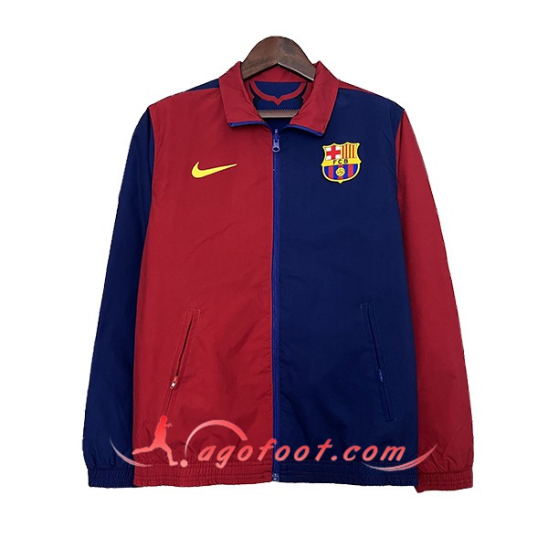 Coupe-Vent FC Barcelone Bleu/Rouge 2024/2025 -02