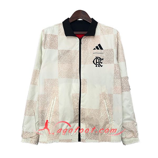 Coupe-Vent Flamengo Blanc/Brun 2024/2025