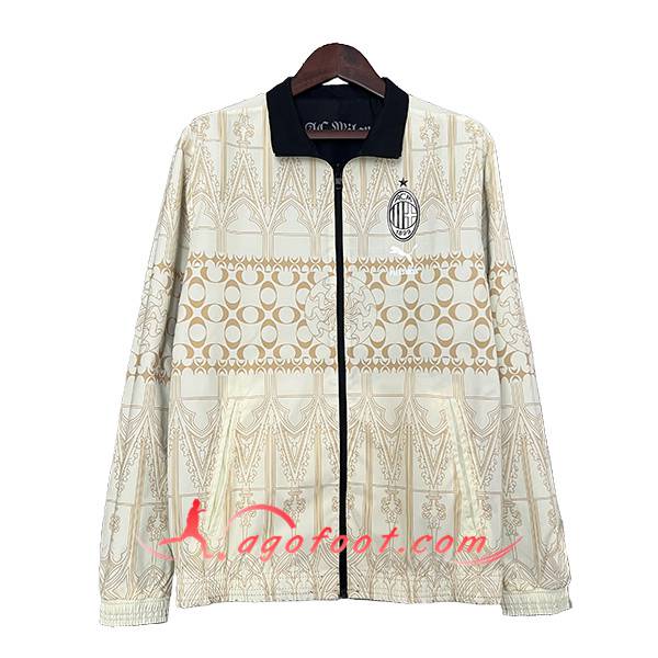 Coupe-Vent Milan AC Beige/Jaune 2024/2025