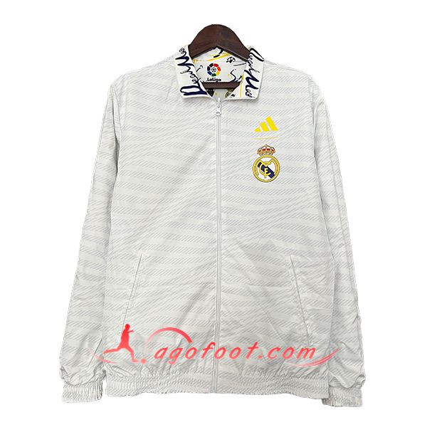 Coupe-Vent Real Madrid Blanc 2024/2025