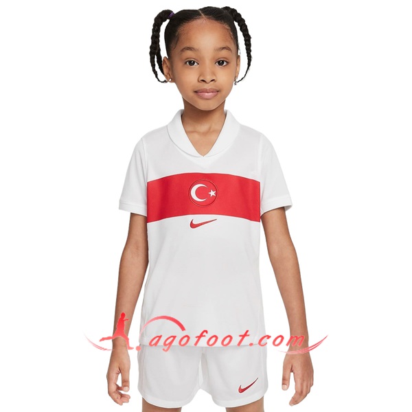 Maillot de Foot Turque Enfant Domicile UEFA Euro 2024