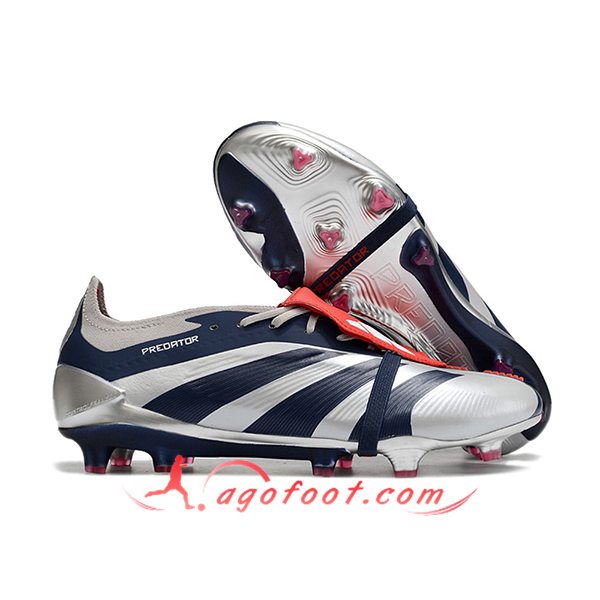 Adidas Chaussures de Foot Predator Elite Tongue FG Gris/Noir