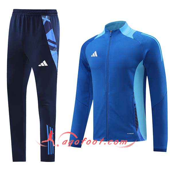 Ensemble Survetement de Foot Veste Foot Adidas Bleu 2024/2025