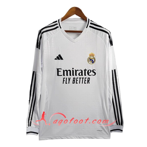 Maillot de Foot Real Madrid Domicile Manches Longues 2024/2025