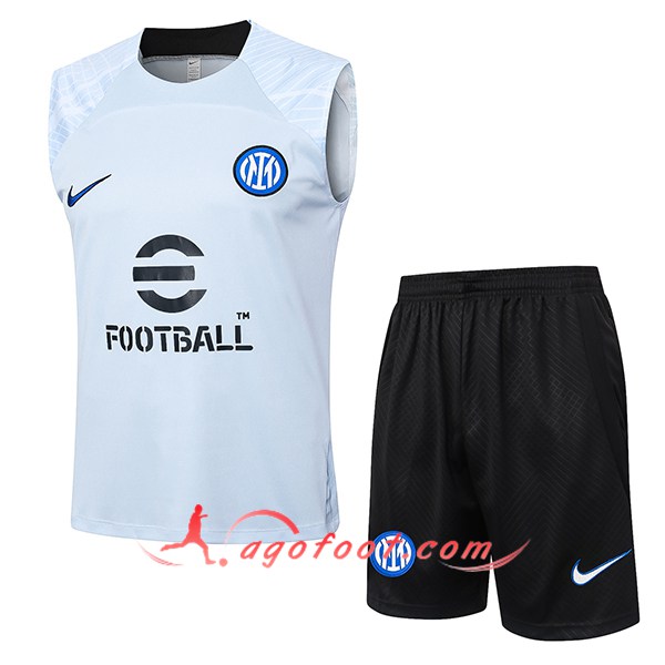 Ensemble Training Debardeur Inter Milan Bleu Clair 2024/2025