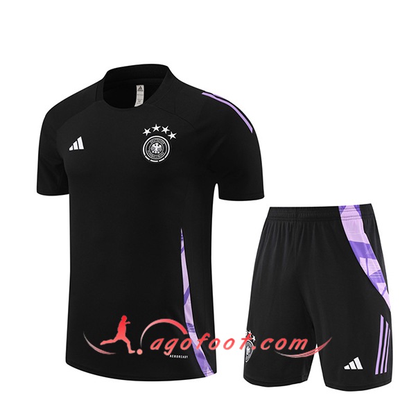 Training T-Shirts Allemagne Noir/Pourpre 2024/2025
